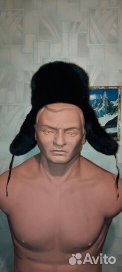 Шапка ушанка мужская норка