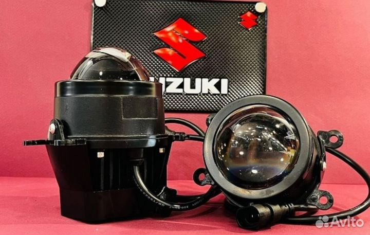 Cвeтодиoдные противoтуманные фары c линзой suzuki