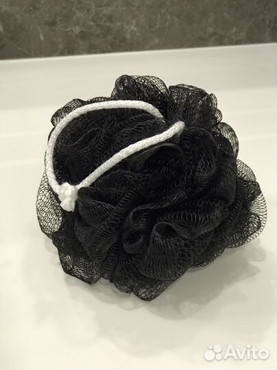 Черная мочалка оптом 100 штук