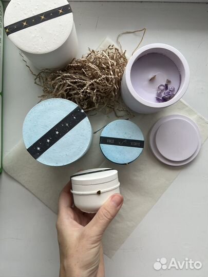 Свеча в гипсе