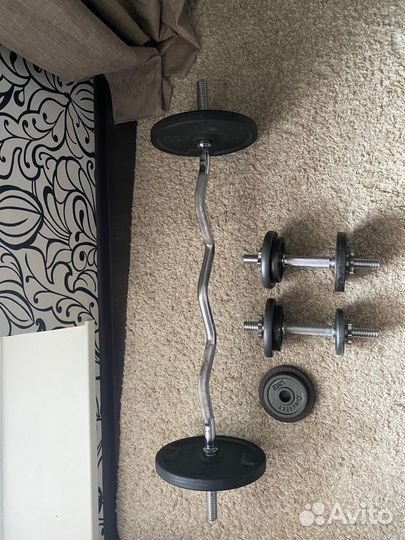 Штанги и гантели бу