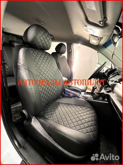 Чехлы Автопилот Kia Sportage 3 из экокожи чёрные