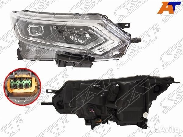 Фара nissan qashqai 14-22