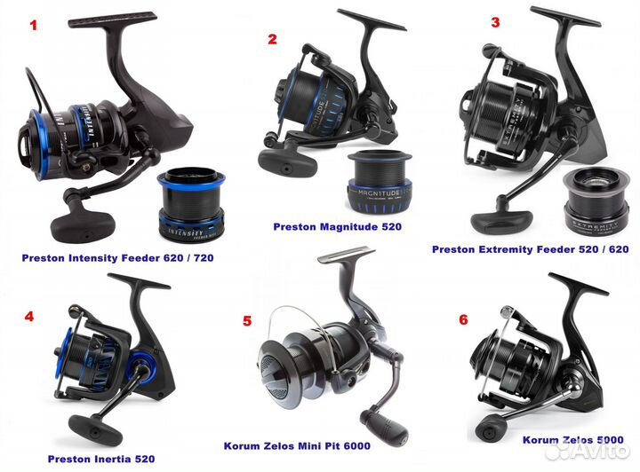 Фидерные катушки Preston / Korum (Англия)