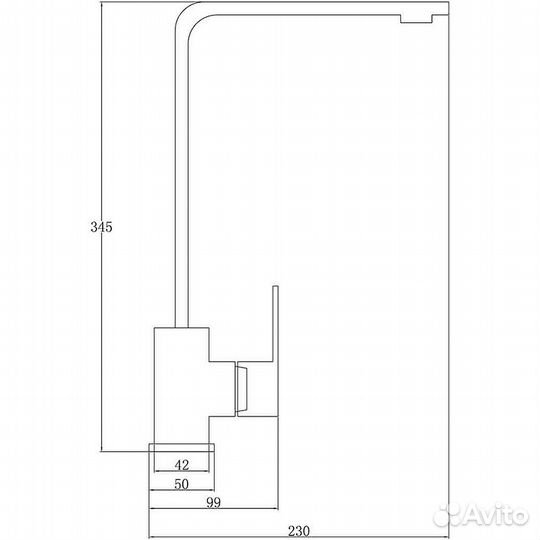 Смеситель для кухни ZorG Steel Hammer SH 5104 INO