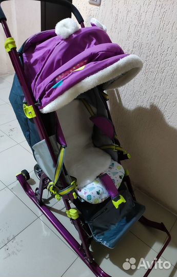 Детские санки с колесами