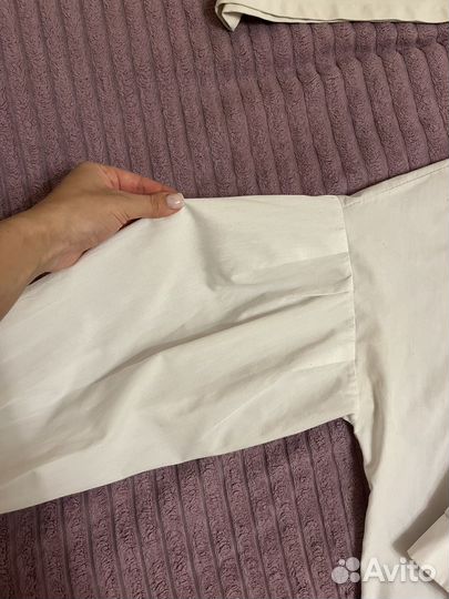 Рубашка с объемными рукавами