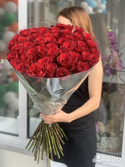 Букет из эквадорских роз. Доставка цветов Казань