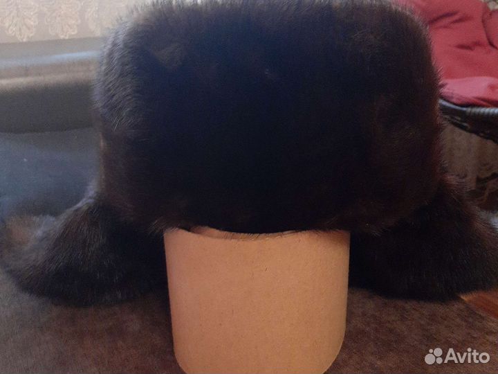 Норковая шапка мужская ушанка