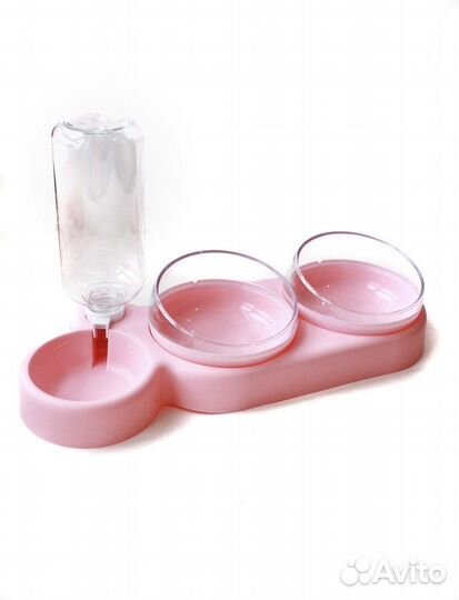 Миска для кошек на подставке с автопоилкой