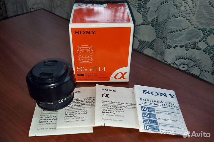 Объектив Sony A 50/1.4