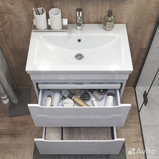 Тумба в ванную с раковиной 70см