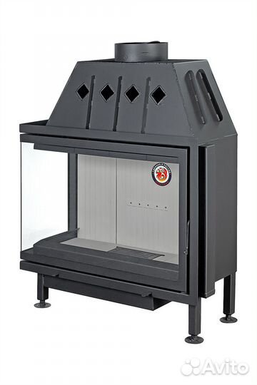 Камин Экокамин Альфа 1000 L два стекла левая