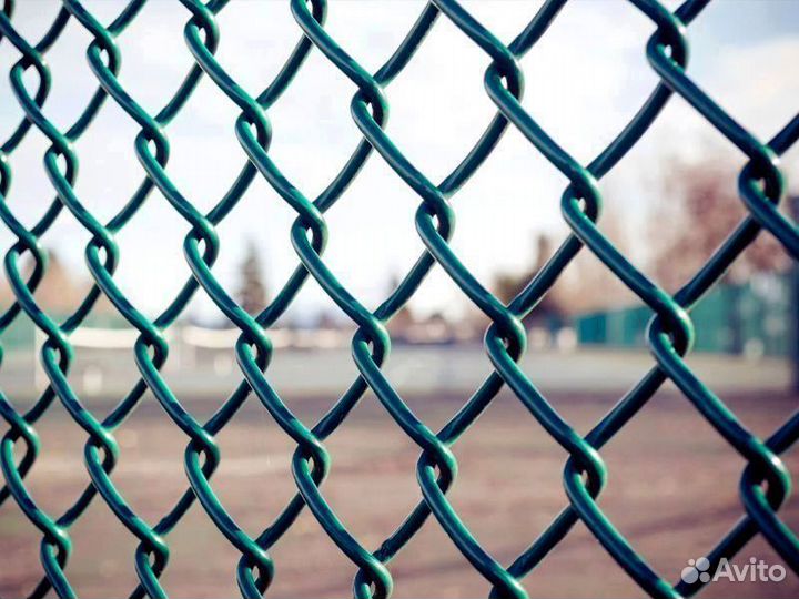 Забор из сетки рабицы