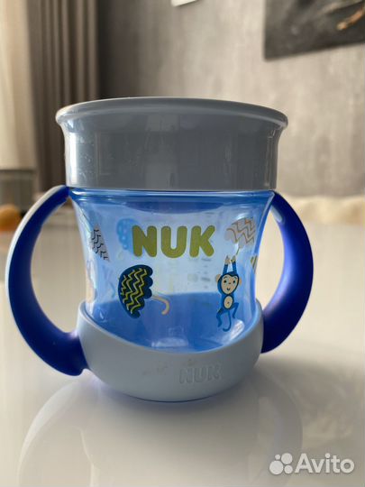 Поильник nuk новый кружка-непроливайка