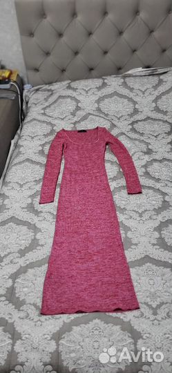 Платье теплое длинное