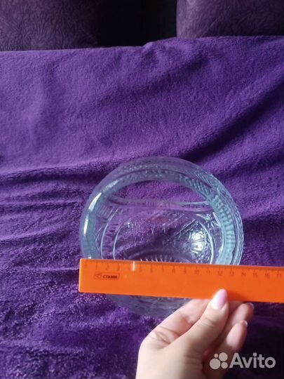 Хрустальная ваза конфетница