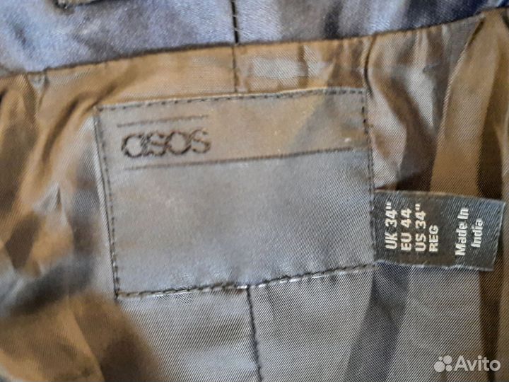 Пиджак смокинг мужской тёмно синий ASOS 46 p новый