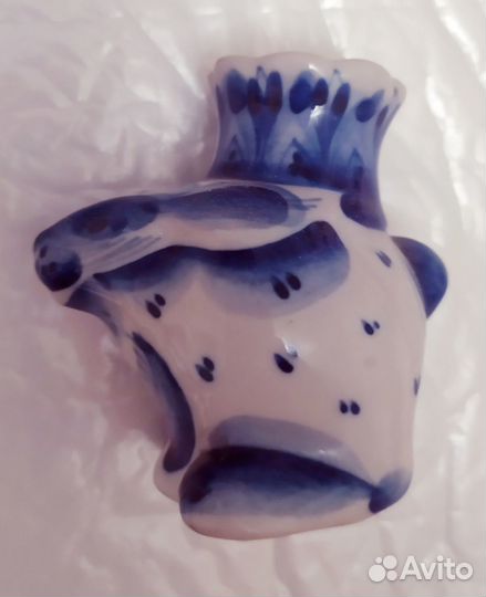 Подсвечник Заяц. Гжель