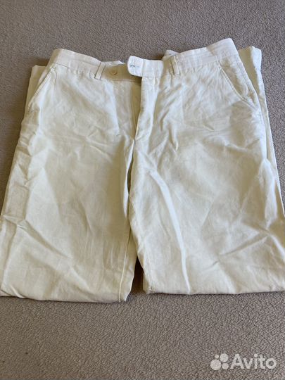 Мужские летние льняные брюки