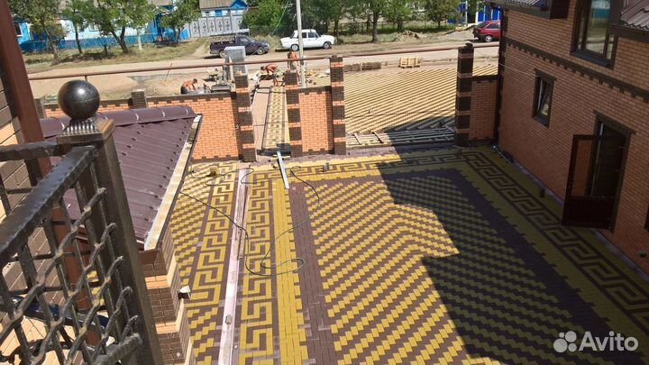 Тротуарная плитка,поверхностный водоотвод