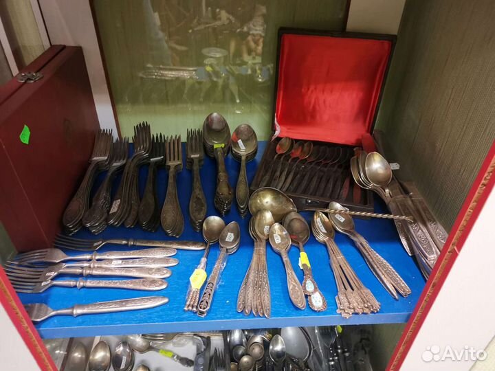 Ложки Вилки Ножи старинные Наборы