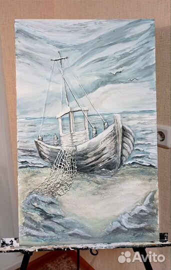 Картина в технике барельеф