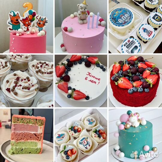 Торты, трайфлы, капкейки, бенто торты на заказ