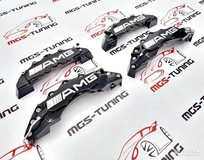 Накладки на суппорта AMG черные Mercedes Benz