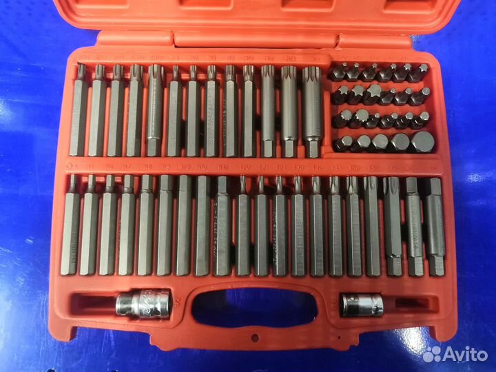 Набор бит HEX, torx, spline, ribe JTC-3509