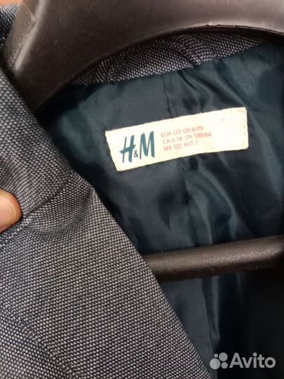 Пиджак h&m для мальчика 122