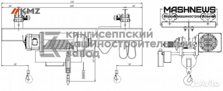 Кран мостовой однобалочный подвесной с рс (рмрс)