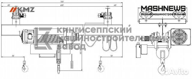 Кран мостовой однобалочный подвесной с рс (рмрс)