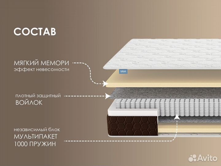 Матрас Димакс Мега Мемо 60x120