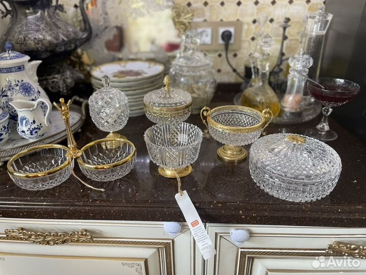 Вазы хрусталь Бельгия