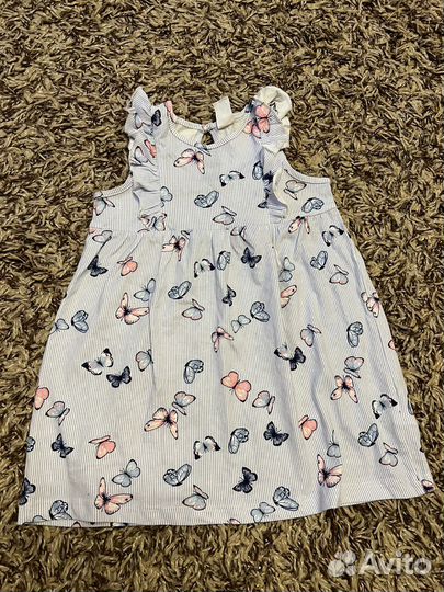 Комбинезон и платья для девочки 80 86 92