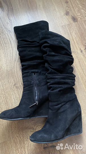 Сапоги женские 36 размер натуральная замша