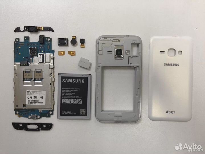 Samsung J1 2016 SM-J120F/DS в разборе