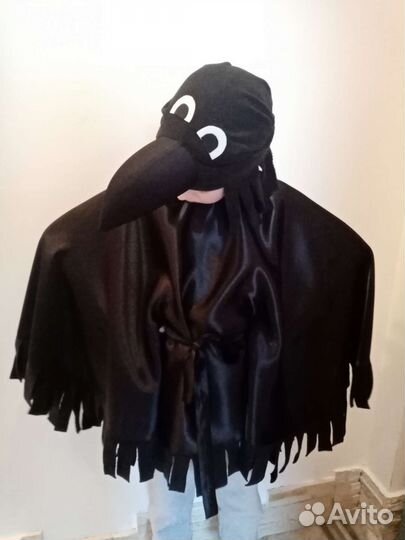 Костюм Ворон, Снежная королева, 128-134см