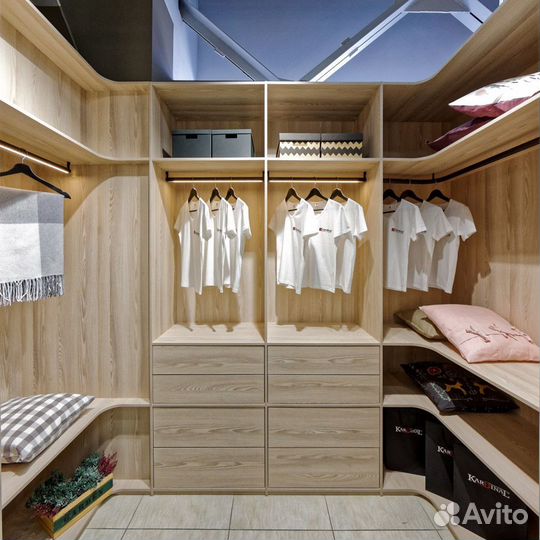 Гардеробная система хранения под ключ