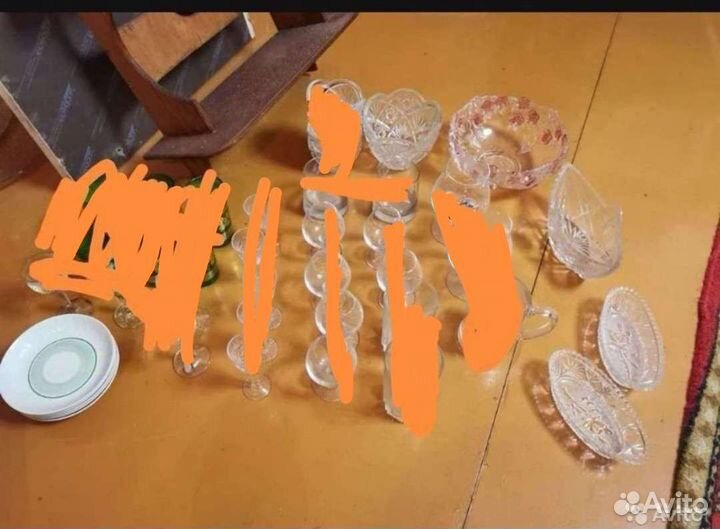 Рюмка, блюдце, салатники