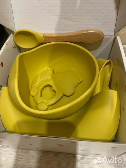 Набор силиконовой посуды для детей