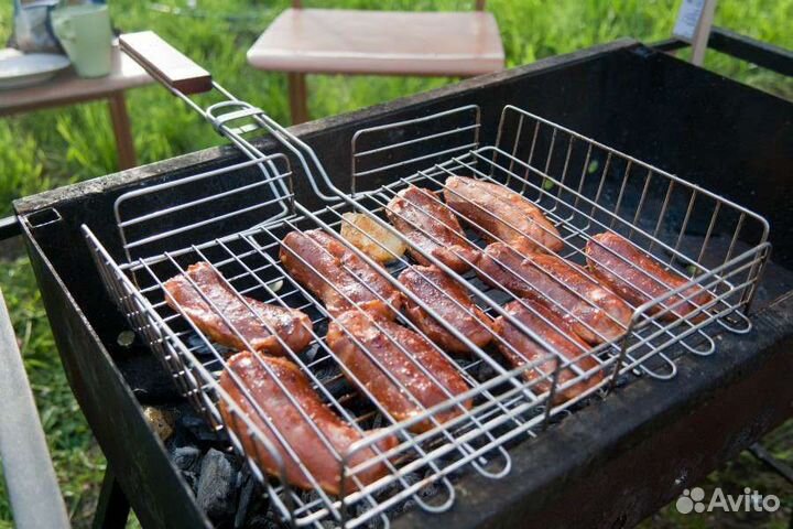 Решётка для гриля глубокая с антипригарным покрыти