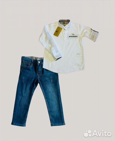 Рубашка+джинсы Турция размеры с 98 по 152