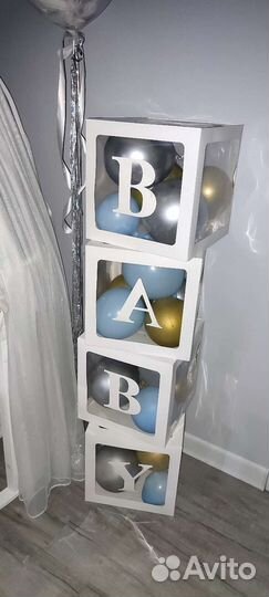 Коробки набор для гендер пати или фотосессии