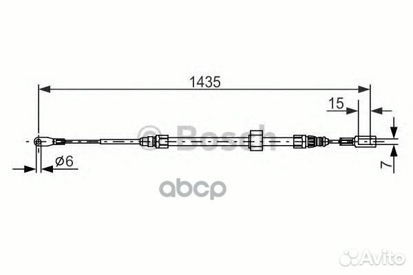 Трос ручного тормоза MB sprinter/VW LT 28-46 14