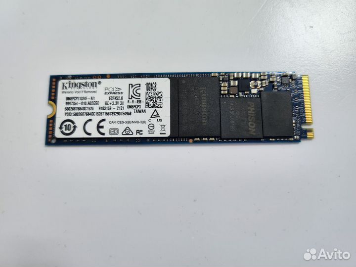 SSD Kingston M2 nvme 1tb с разбора