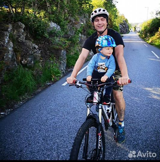 Детское кресло на раму велосипеда