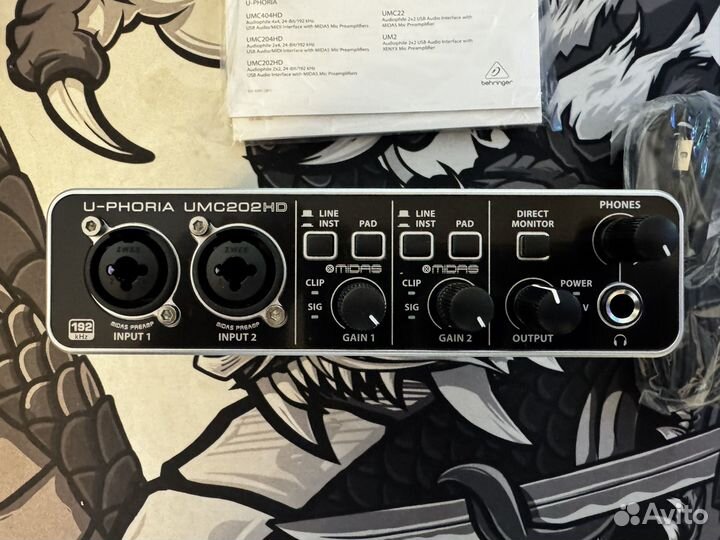 Звуковая карта behringer umc202hd