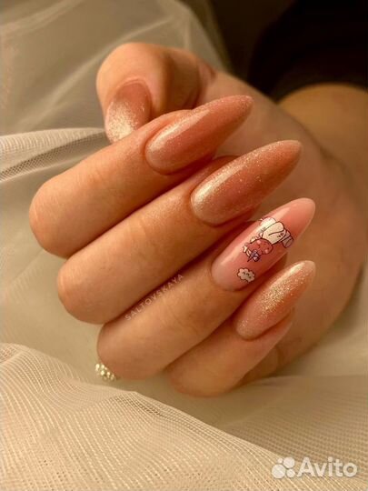 Наращивание ногтей, коррекция